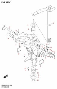 DF200AZ From 20003Z-610001 (E03)  2016 drawing SWIVEL BRACKET (DF200AZ:E01)