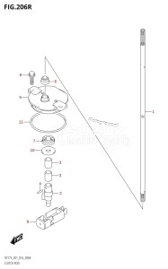 DF175T From 17502F-610001 (E01 E40)  2016 drawing CLUTCH ROD (DF175ZG:E01)