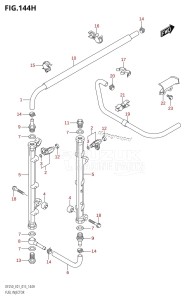 DF225T From 22503F-510001 (E01 E40)  2015 drawing FUEL INJECTOR (DF225Z:E40)