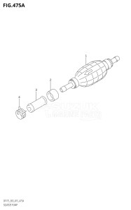 17502Z-510001 (2005) 175hp E03-USA (DF175Z) DF175Z drawing SQUEEZE PUMP