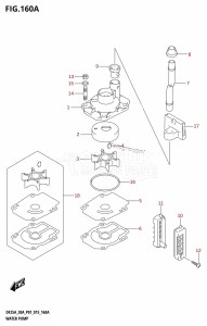 DF25A From 02504F-510001 (P01)  2015 drawing WATER PUMP (DF25A:P01)