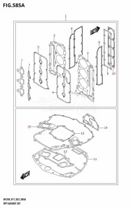 DF225T From 22503F-140001 (E11 E40)  2021 drawing OPT:GASKET SET (DF200T,DF200Z,DF225T,DF225Z,DF250T,DF250Z)