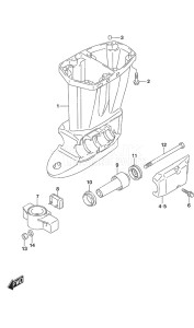 Outboard DF 40A drawing Drive Shaft Housing