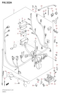 08002F-110001 (2011) 80hp E01 E40-Gen. Export 1 - Costa Rica (DF80AT  DF80AWT) DF80A drawing HARNESS