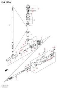 DF300Z From 30002Z-010001 (E01 E40)  2010 drawing TRANSMISSION (DF300T)