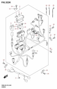 DF50A From 05003F-510001 (E01)  2015 drawing HARNESS (DF60AQH:E40)