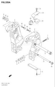 11502F-110001 (2011) 115hp E03-USA (DF115T) DF115T drawing CLAMP BRACKET