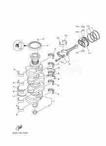 F130AETX drawing CRANKSHAFT--PISTON