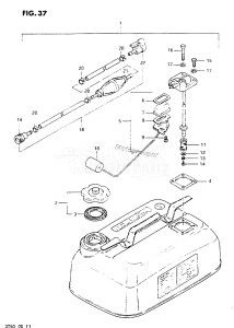 DT50 From 5002-300001 ()  1978 drawing FUEL TANK (E28)