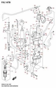 DF225T From 22503F-140001 (E11 E40)  2021 drawing FUEL PUMP /​ FUEL VAPOR SEPARATOR ((E01,E11):(022,023))