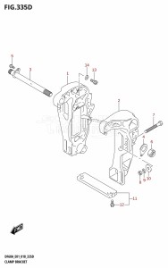 DF40A From 04004F-810001 (E34-Italy)  2018 drawing CLAMP BRACKET (DF40AST,DF60A)