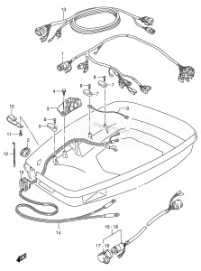 DT200GTCU From 20001G-231001 ()  1992 drawing HARNESS (MODEL:87,88)(DT150 /​ 175 /​ 200)