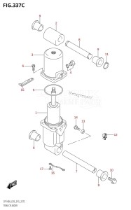 DF115A From 11503F-510001 (E03)  2015 drawing TRIM CYLINDER (DF115AZ:E03)