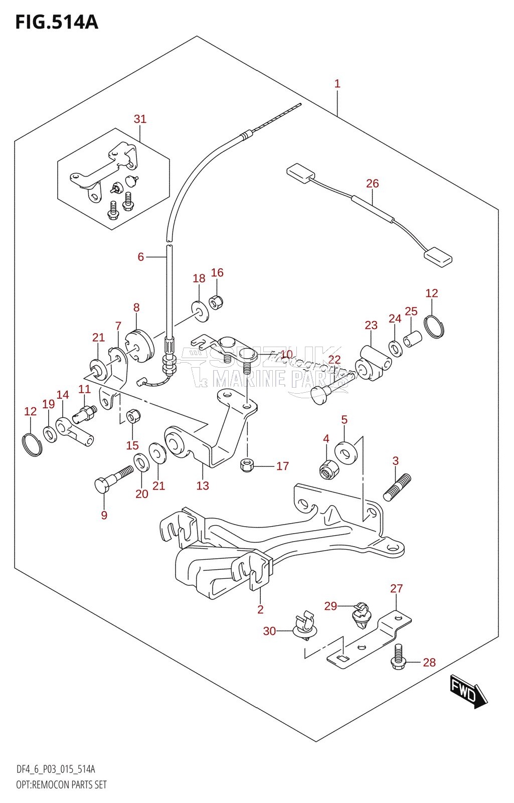 OPT:REMOCON PARTS SET