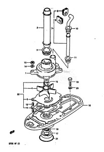 DT20 From 02003-875874 ()  1988 drawing WATER PUMP