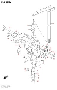 DF150ZG From 15002Z-510001 (E03)  2015 drawing SWIVEL BRACKET (DF150ZG:E03)