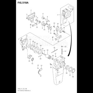 10004F-340001 (2023) 100hp E01 E40-Gen. Export 1 - Costa Rica (DF100BT) DF100B drawing OPT:CONCEALED REMOCON (2) (SEE NOTE)