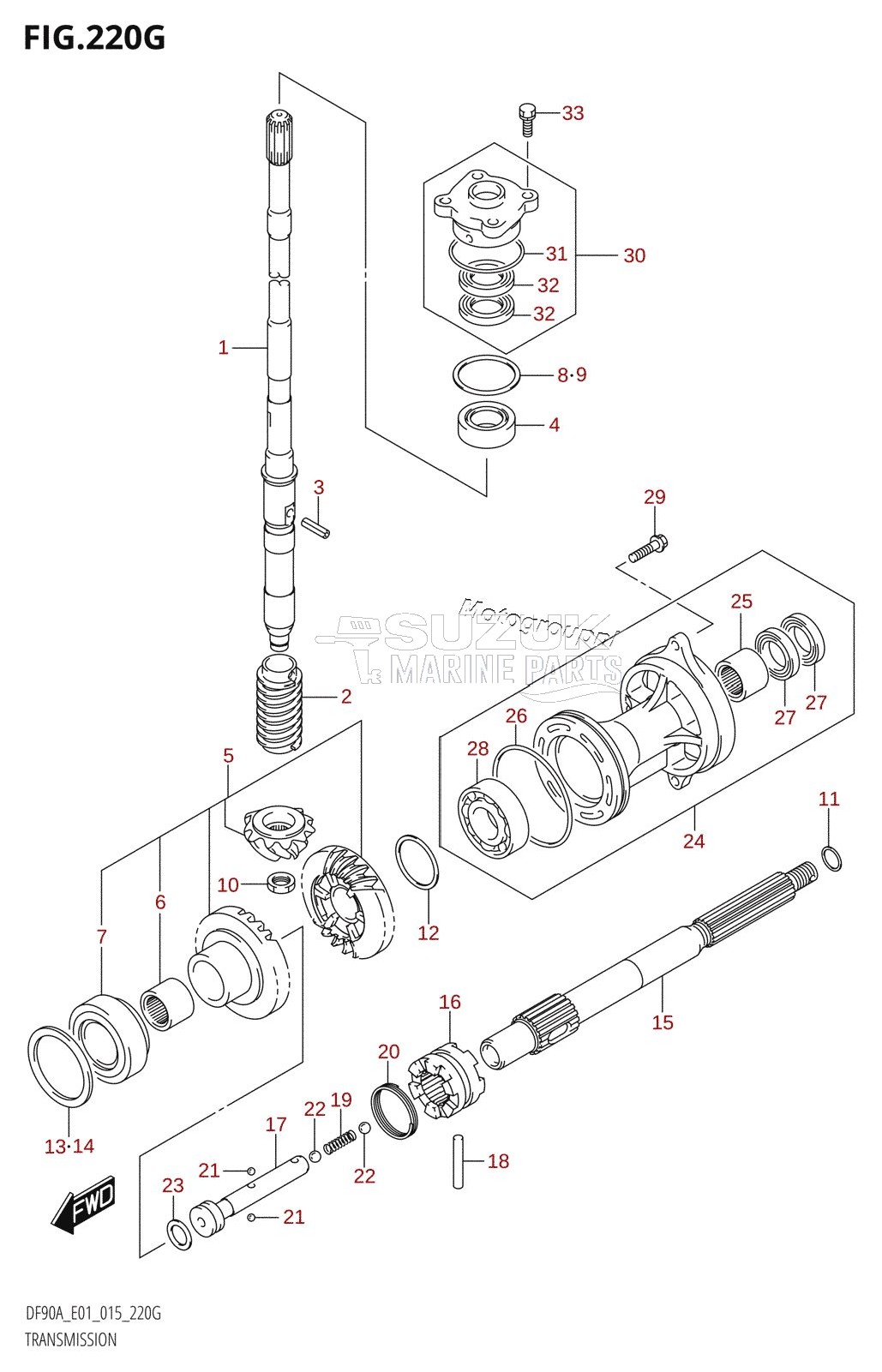 TRANSMISSION (DF90A:E01)