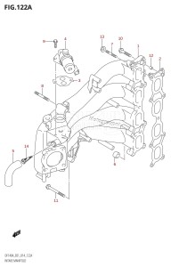 DF100A From 10003F-310001 (E01 E40)  2013 drawing INTAKE MANIFOLD