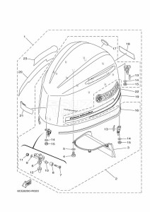 F250LETX drawing FAIRING-UPPER