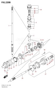 DF175A From 17503F-240001 (E11 E40)  2022 drawing TRANSMISSION ((DF200AT,DF175AT,DF150AT):022)