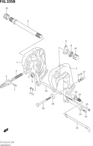 02503F-410001 (2014) 25hp E03-USA (DF25  DF25A    DF25AT    DF25ATH    DF25Q  DF25R) DF25 drawing CLAMP BRACKET (DF25R:E03)