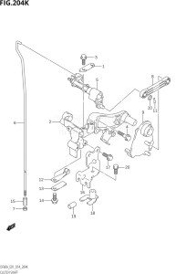 06003F-410001 (2014) 60hp E01 E40-Gen. Export 1 - Costa Rica (DF60AVT  DF60AVTH) DF60A drawing CLUTCH SHAFT (DF60AQH:E40)