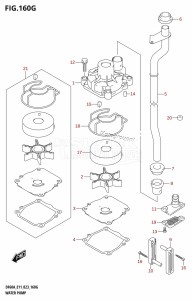 DF50A From 05004F-140001 (E03)  2021 drawing WATER PUMP ((DF60AVT,DF60AVTH):E40)