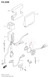 04003F-340001 (2023) 40hp E01 E11-Gen. Export 1-and 2 (DF40A  DF40AQH  DF40AT  DF40ATH) DF40A drawing PTT SWITCH / ENGINE CONTROL UNIT ((DF40A,DF40ATH,DF40AST,DF50A,DF50ATH,DF60A,DF60ATH,DF50AVT,DF60AVT,DF40ASVT,DF60AVTH):023)