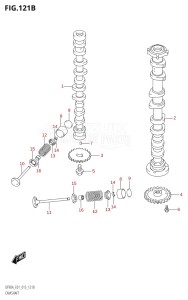 09003F-510001 (2005) 90hp E01 E40-Gen. Export 1 - Costa Rica (DF90A  DF90ATH) DF90A drawing CAMSHAFT (DF70A:E40)