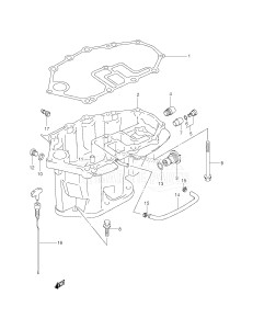 DF30 From 03001F-421001 ()  2004 drawing OIL PAN