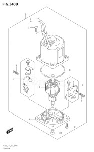 25003F-140001 (2021) 250hp E11 E40-Gen. Export 1-and 2 (DF250T) DF250 drawing PTT MOTOR (X-TRANSOM,XX-TRANSOM)