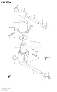 DF115T From 11501F-780001 (E01 E40)  2007 drawing TRIM CYLINDER