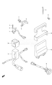 DF 70A drawing PTT Switch/Engine Control Unit