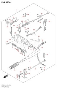 DT40 From 04005-610001 ()  2016 drawing OPT:TILLER HANDLE (DT40WR:P40)