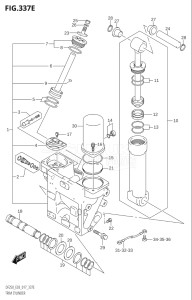 20002Z-710001 (2017) 200hp E03-USA (DF200Z) DF200Z drawing TRIM CYLINDER (DF250T:E03:(X-TRANSOM,XX-TRANSOM))