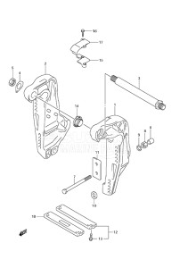 Outboard DF 150 drawing Clamp Bracket