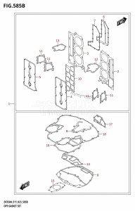 DF325A From 32501F-240001 (E01 E40)  2022 drawing OPT:GASKET SET (023)