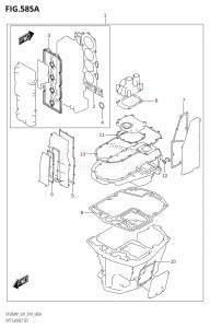 DF175AP From 17503P-910001 (E01 E40)  2019 drawing OPT:GASKET SET