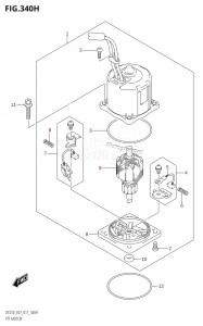 DF225Z From 22503Z-710001 (E01 E40)  2017 drawing PTT MOTOR (DF225Z:E40:(X-TRANSOM,XX-TRANSOM))