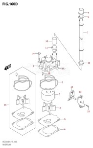 DF225Z From 22503Z-510001 (E01 E40)  2005 drawing WATER PUMP (DF200Z:E40)