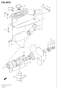 00993F-310001 (2013) 9.9hp P03-U.S.A (DF9.9TH) DF9.9 drawing GEAR CASE