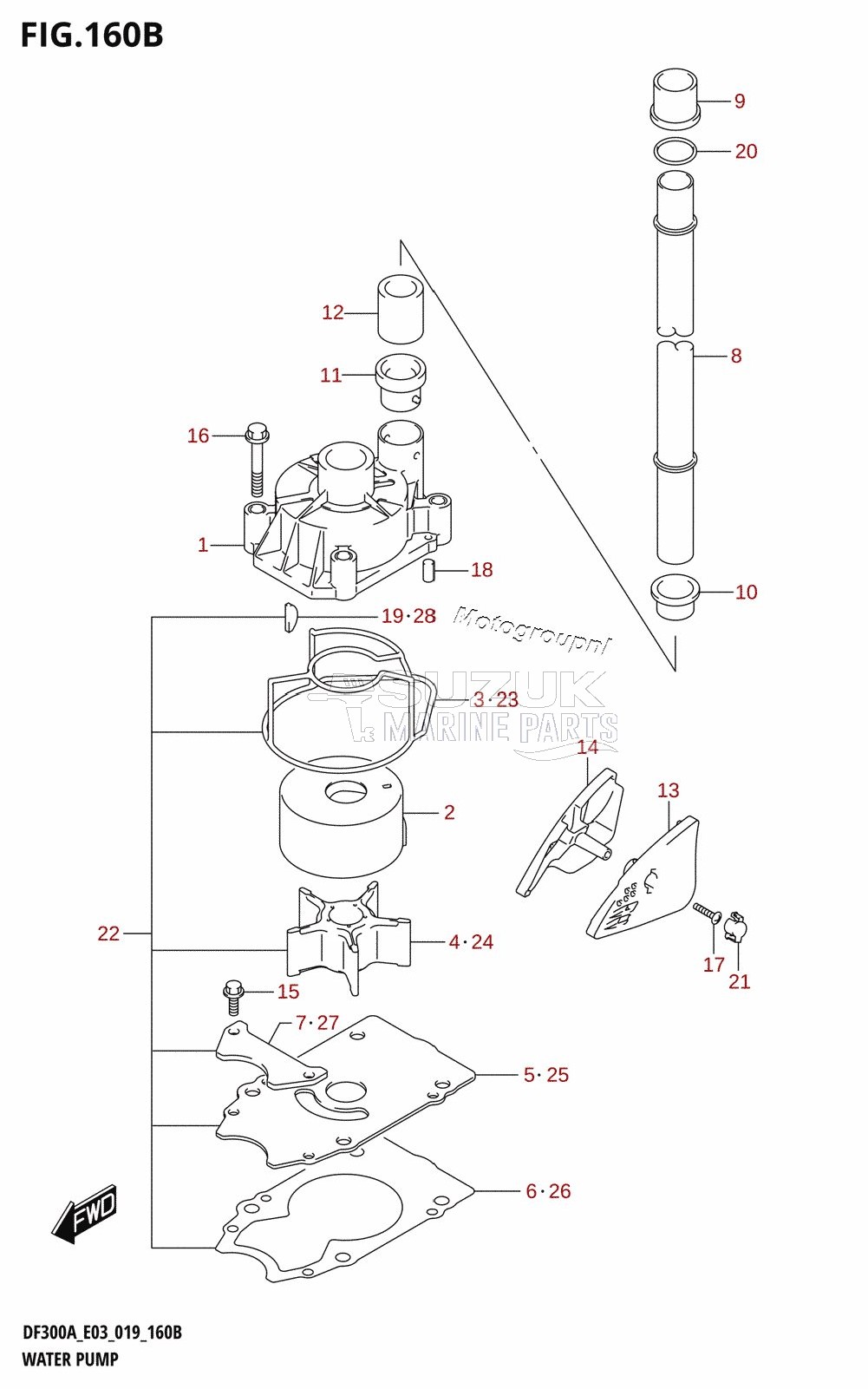 WATER PUMP (DF250A)