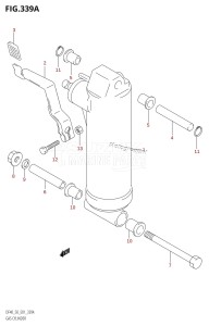 DF50 From 05001F-251001 (E01 E40)  2002 drawing GAS CYLINDER ((DF40QH,DF50QH):(X,Y))