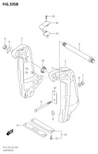 DF150Z From 15002Z-810001 (E03)  2018 drawing CLAMP BRACKET (DF150ST)