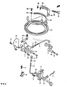 DT20 From 02004-030001J ()  2000 drawing THROTTLE CONTROL