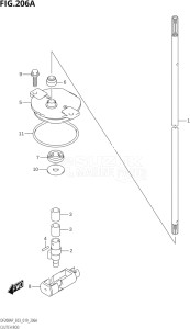 15003P-910001 (2019) 150hp E03-USA (DF150AP) DF150AP drawing CLUTCH ROD