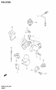 DF60A From 06002F-410001 (E01 E40)  2014 drawing SENSOR (DF60A:E01)