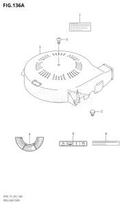 DF115T From 11502F-110001 (E03)  2011 drawing RING GEAR COVER