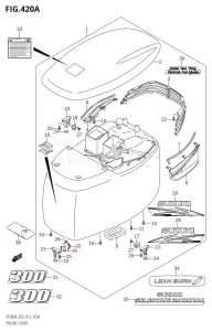 DF250A From 25003P-310001 (E03)  2013 drawing ENGINE COVER (DF300A:E03)